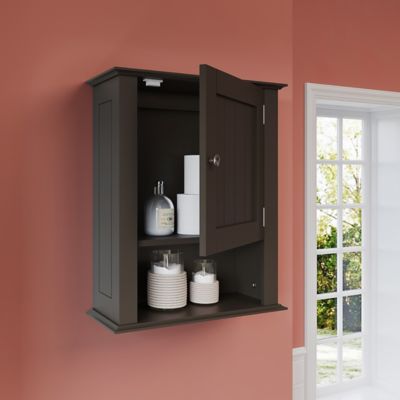 Image showing  Ashland Single Door Wall Cabinet, Espresso