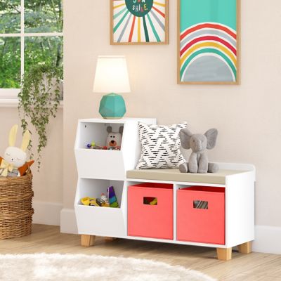 Image showing  Kids Catch-All Multi-Cubby Storage Bench
