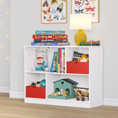 Image showing  Kids Horizontal Bookcase with Cubbies