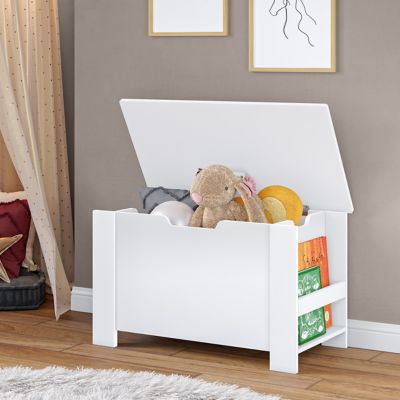 Image showing  Book Nook Kids Toy Storage Box with Bookracks