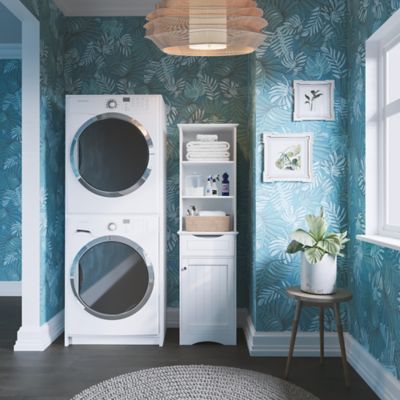 Image showing  Ashland Tall Cabinet, White