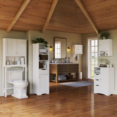 Image showing  Ashland Tall Cabinet, White