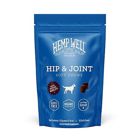Hemp Well Hip & Joint Dog Soft Chews - 30 ct