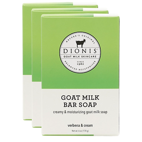Dionis Goat Milk Skincare Verbena & Cream Goat Milk Bar Soap Bundle