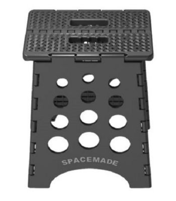 Spacemade 15 in. 385 lb. lb. Capacity Folding Step Stool, Black, SS-15