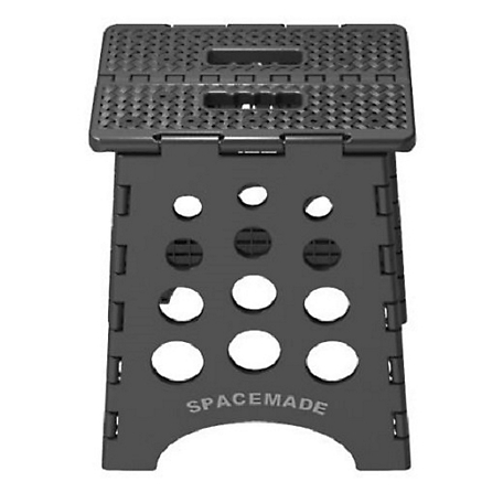 Spacemade 15 in. Folding Step Stool, Black, SS-15