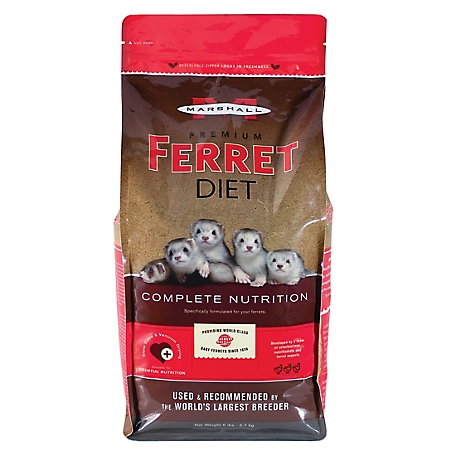 Marshall Premium Diet Ferret Food, 6 lb Bag