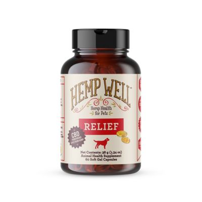Hemp Well Relief Gel Caps for Dogs - 60 ct