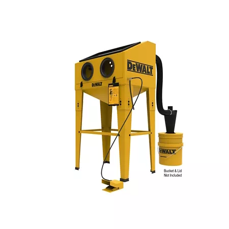 DeWALT Aluminum Abrasive Sandblasting Cabinet 20 CFM 90 PSI 125 PSI Max Pressure Blasting Cabinets