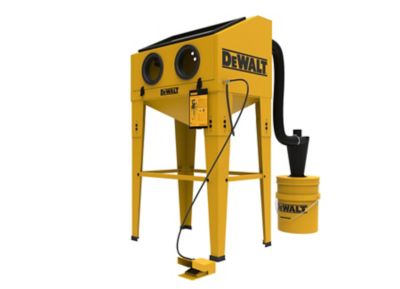 Image showing 6 th DEWALT Aluminum Abrasive Blast Cabinet, 20 CFM, 90 PSI, 125 PSI Max Pressure