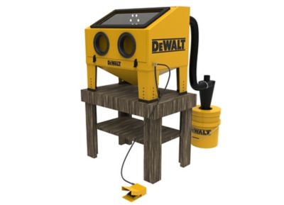 Image showing 7 th DEWALT Aluminum Abrasive Blast Cabinet, 20 CFM, 90 PSI, 125 PSI Max Pressure