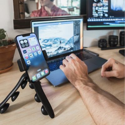 Image showing  PRO Bendable Suction Cup Tripod Mount - Black