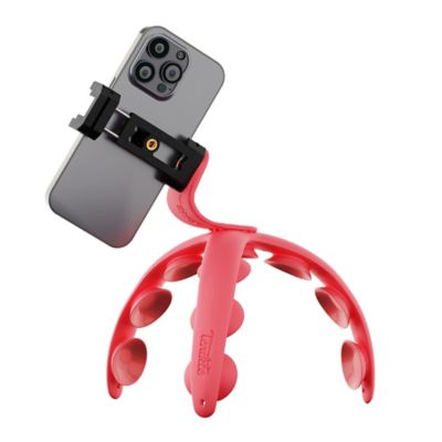 Image showing  PRO Bendable Suction Cup Tripod Mount - Red