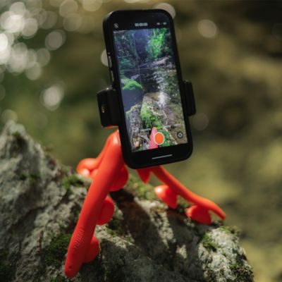 Image showing  PRO Bendable Suction Cup Tripod Mount - Red