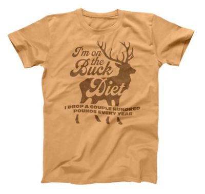 Lost Creek Printed Short Sleeve T-Shirt, Oldgold Buck Diet