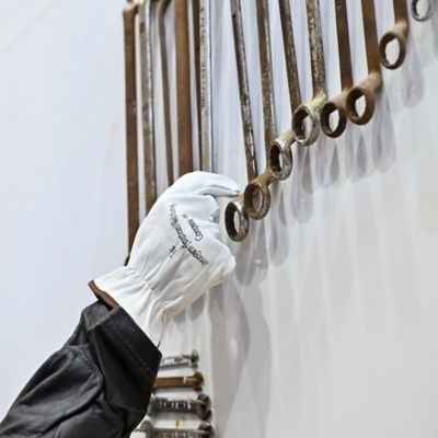 Image showing 5 th Strongarm Goatskin Leather Driver Gloves