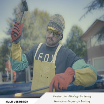 Image showing  Reinforced Leather Driver Work & Welding Glove