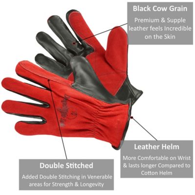 Image showing 2 th Strongarm Reinforced Leather Driver Work & Welding Glove