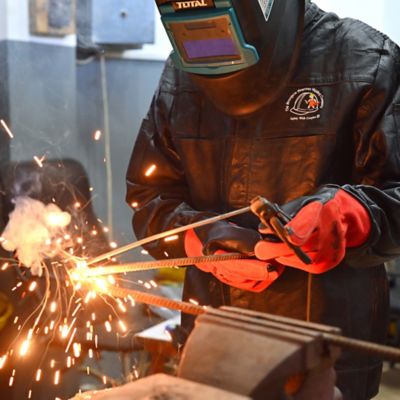 Image showing 5 th Strongarm Reinforced Leather Driver Work & Welding Glove