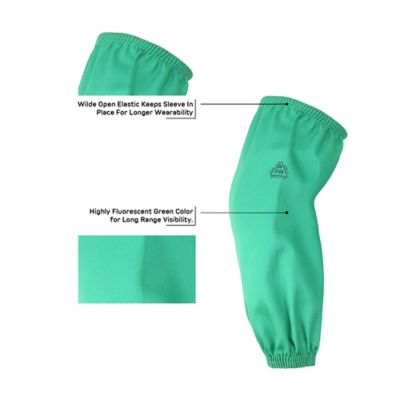 Image showing  Green Fire-Resistant Cotton Welding Sleeve 18 Inch