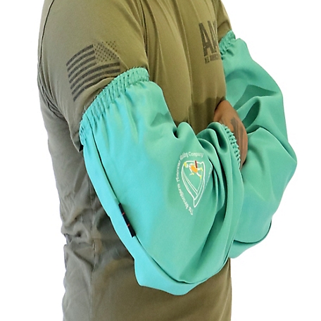Strongarm Green Fire-Resistant Cotton Welding Sleeve 21 Inch