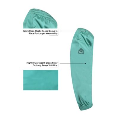 Image showing  Green Fire-Resistant Cotton Sleeves 18 3Pk