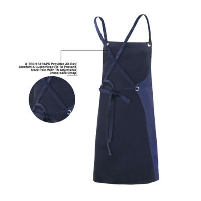 Image showing  Blue Fire-Resistant Twill Apron 24x36