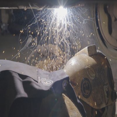 Image showing 5 th Strongarm Blue Fire-Resistant Twill Apron 24x36