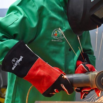 Image showing  Satin Fire-Resistant Welding Jacket, Green