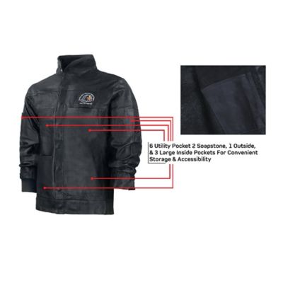 Image showing  Grain Cow Hide Heavy Duty Leather Welding Jacket