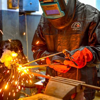 Image showing 5 th Strongarm Grain Cow Hide Heavy Duty Leather Welding Jacket