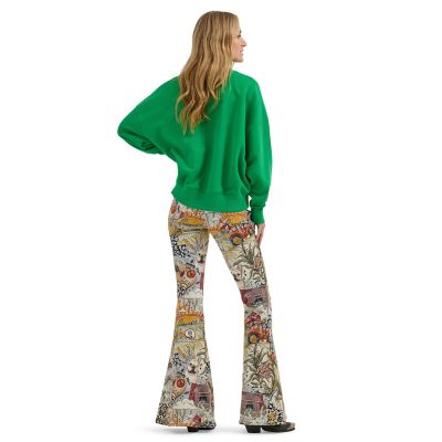 Image showing  x Lainey Wilson Women's Crew Sweatshirt, Fern Green