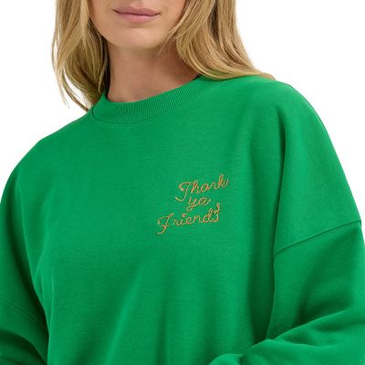 Wrangler x Lainey Wilson Women's Crew Sweatshirt, Fern Green