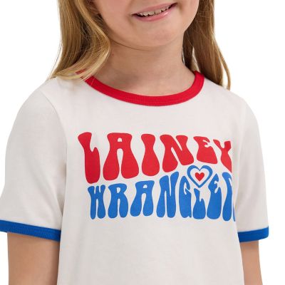 Image showing  x Lainey Wilson Girl's Ringer T-Shirt
