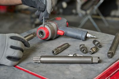 Image showing 9 th Ingersoll Rand DXS2 3/8, 1/2 and 3/4 in. Drive Standard Anvil 3 pc. Set