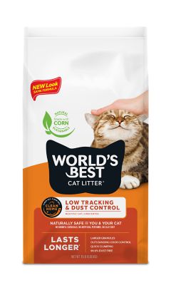 World's Best Cat Litter Low Tracking & Dust Control Cat Litter, 15 lb.