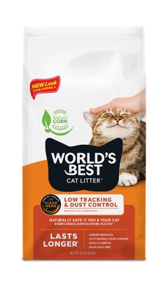 World s Best Cat Litter Low Tracking and Dust Control Unscented Clumping Corn Cat Litter Multi Cat 15 lb. at Tractor Supply Co