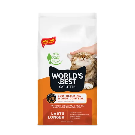 The World's Best Cat Litter Low Tracking and Dust Control Unscented Clumping Cat Litter Multi-Cat 15 lbs. Cat Litter