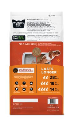 Image showing  Low Tracking and Dust Control Unscented Clumping Corn Cat Litter, Multi-Cat, 15 lb.