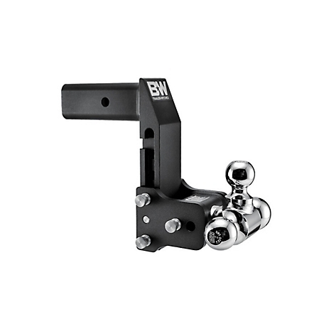B&W Trailer Hitch Tri Ball Class V for Use with GM Multi-Pro Tailgate, Fits 2.5 in. Rec, 7 in. Drop, TS20067BMP