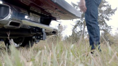 Image showing  2-1/2 in. Receiver Class V Tri-Ball Trailer Hitch for GM Multi-Pro Tailgate, 7 in. Drop, 3,500/7,500/14,500 lb. Capacity