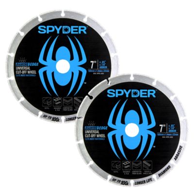 Spyder 7 in. Diamond Edge Cut-Off Wheel, 2pk