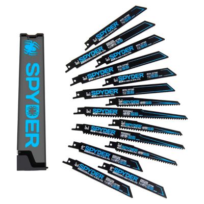 Spyder 14 pc. Wood/Metal Cutting Reciprocating Saw Blade Set