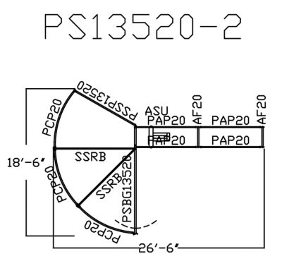 Image showing  Model 20 135-Degree Premier Open Sweep with 16 ft. Alley