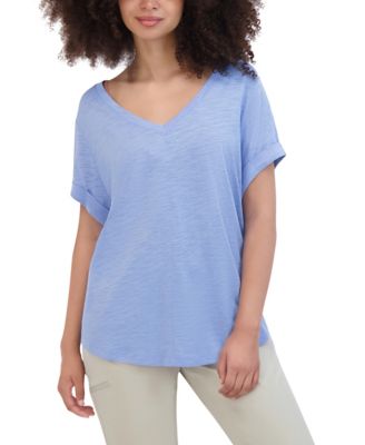 Image showing 0 th Eddie Bauer Women's Slub Shirttail Hem T-Shirt