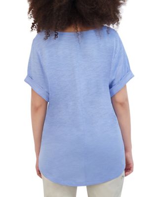 Image showing  Women's Slub Shirttail Hem T-Shirt