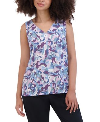 Eddie Bauer Women's Printed V-Neck Tank Top