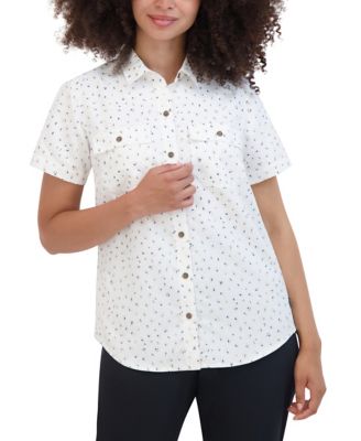 Eddie Bauer Women's Performance Woven Short-Sleeve Button-Down Shirt