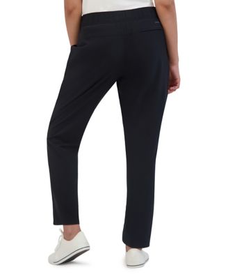 Image showing  Women's Slim Fit Mid-Rise Tech-Woven Ankle Pants