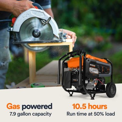 Image showing  10,000/8,000-Watt Gasoline Powered GP8000E Portable Generator, Electric Start